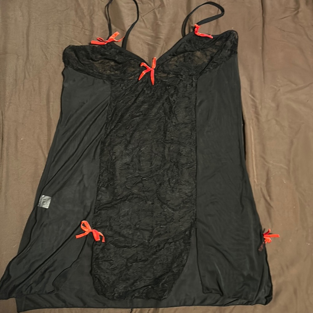 Black lace and sheer Teddy